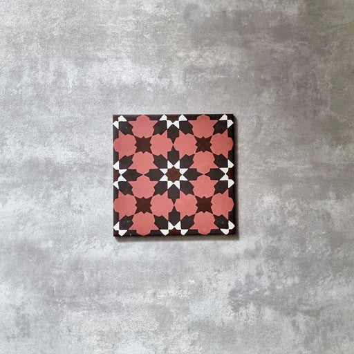 Mamounia Rosso | Moroccan Tiles | Wall & Floor Tiles | 20cm x 20cm FULL TILE SAMPLE