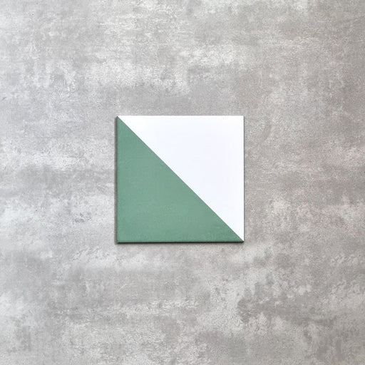 Magic Triangle Green Tile | Wall & Floor Tiles | Porcelain Tile | 20cm x 20cm FULL TILE SAMPLE