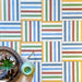 Stripes Rainbow Tile | Moroccan Tiles | 20cm x 20cm