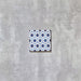 Mekina  Blue Stars Mini Moroccan Porcelain Wall Floor Tile 15cm x 15cm