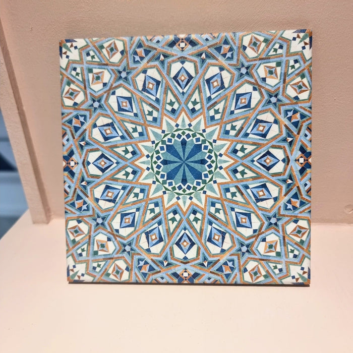 Pasha Kashani MINI MUESTRA DE AZULEJO CORTADO DE 15 cm x 15 cm