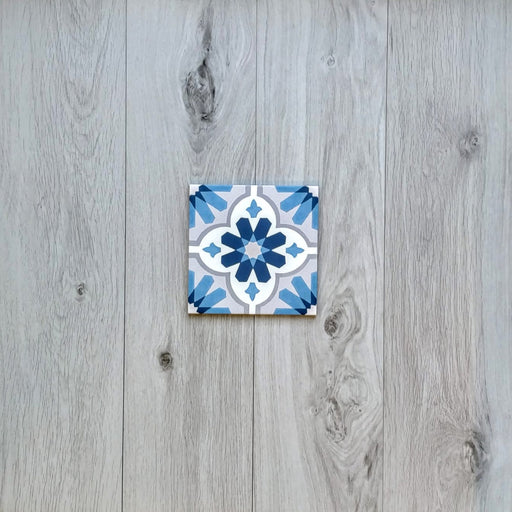 Clarence House Sapphire | Blue | Moroccan Tiles | Wall & Floor | 20cm x 20cm FULL TILE SAMPLE