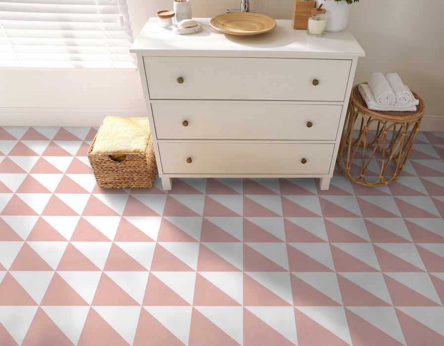 Magic Triangle Tiles | Pink Tiles | Wall & Floor Tiles | 20cm x 20cm