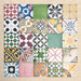 Fihrdos Mini Patchwork Moroccan-style 15x15cm patterned porcelain tiles displayed as a full selection, showcasing a vibrant mix of colourful geometric and traditional decorative designs.