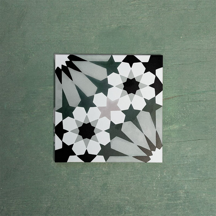 Fizaan Orchid Green | Estilo marroquí | 20 × 20 cm