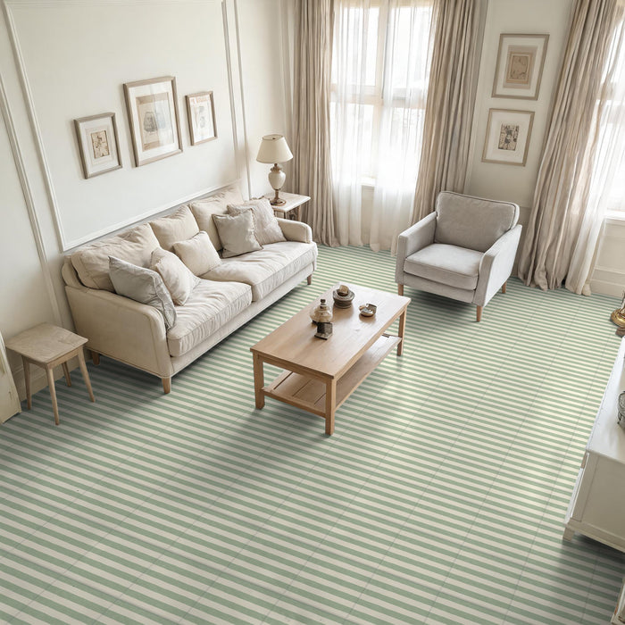 Azulejo verde Stripes JADE | Azulejos para interior y exterior | muestra de baldosa completa de 20cm x 20cm