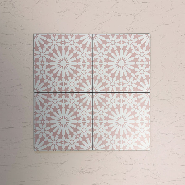 Fizaan Pink | Estilo marroquí | 20 × 20 cm