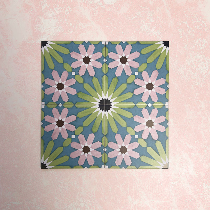 Fizaan Summer | Estilo marroquí | 20 × 20 cm