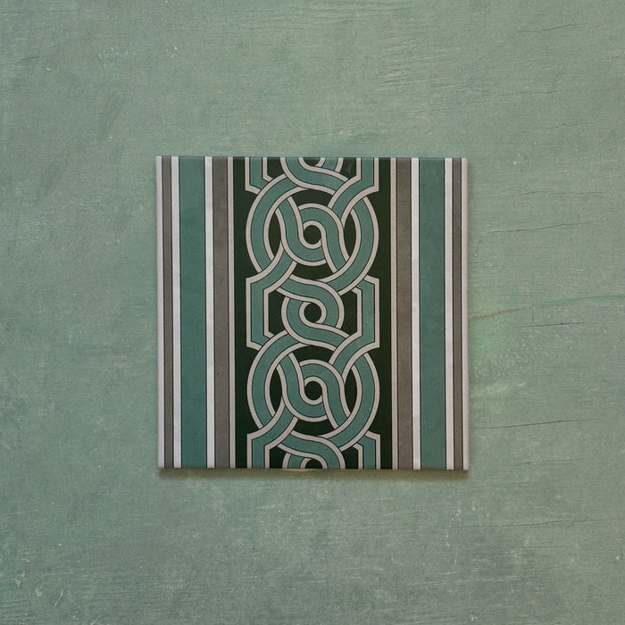 Muestra de azulejo completo Europa Toulouse Azulejo victoriano lateral 20cm x 20cm