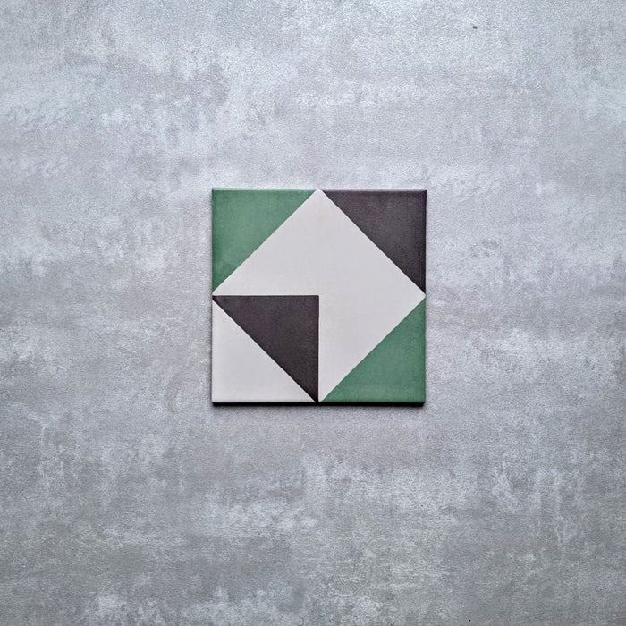 Muestra de baldosa completa Geometry Angels 20cm x 20cm