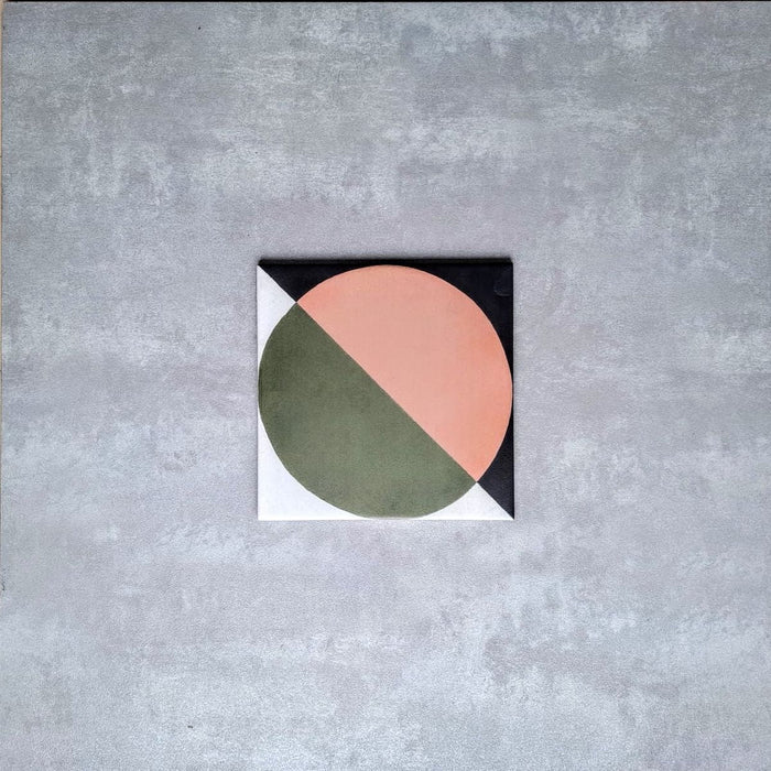 Muestra de baldosa completa Geometry Moon 20cm x 20cm