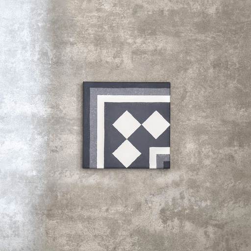 Maison Grey Victorian Corner Tile 20 x 20cm