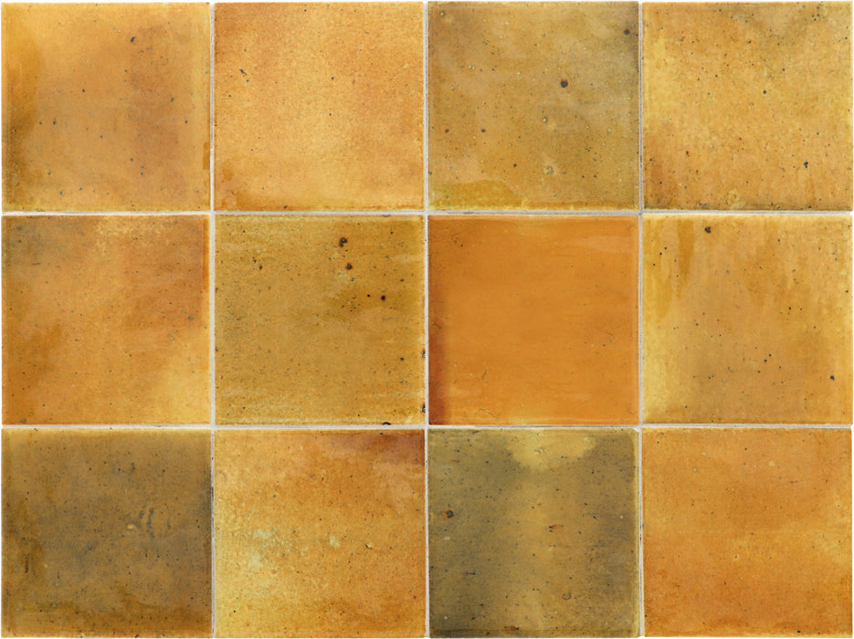 Beijing Square Tile | Brillo de caramelo | Minezo marroquí | 10 cm x 10 cm