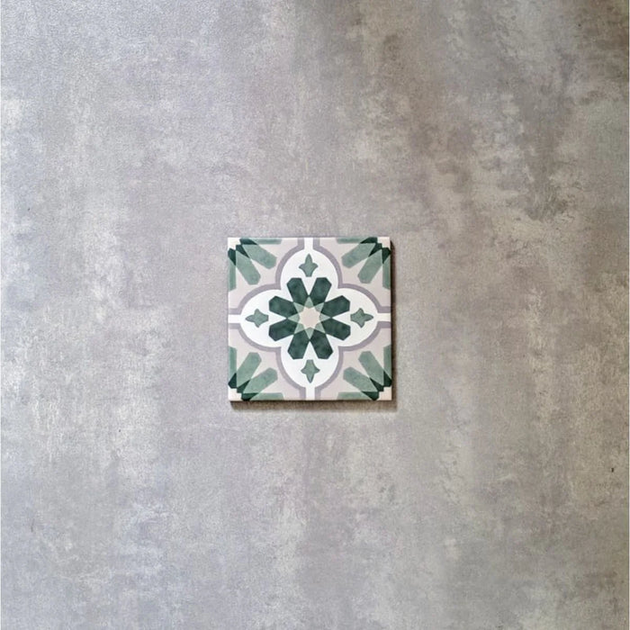 Clarence House MINI Azulejos marroquíes victorianos verde jade de 15 cm x 15 cm