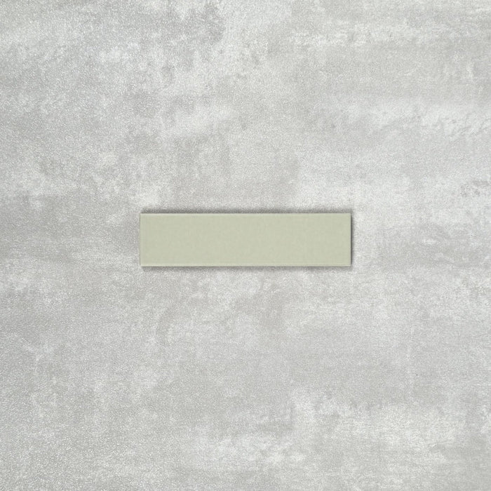 FULL TILE SAMPLE Gallery Brick MATT Tansy Green Wall Tiles 5 x 20cm