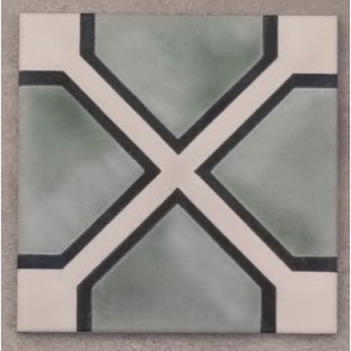 Holland Park Goliath Green Tile  20cm x 20cm FULL TILE SAMPLE