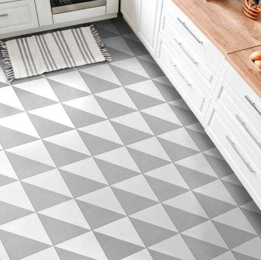 Magic Triangle Grey Tile | Porcelain Wall & Floor Tile | Indoor & Outdoor Tile