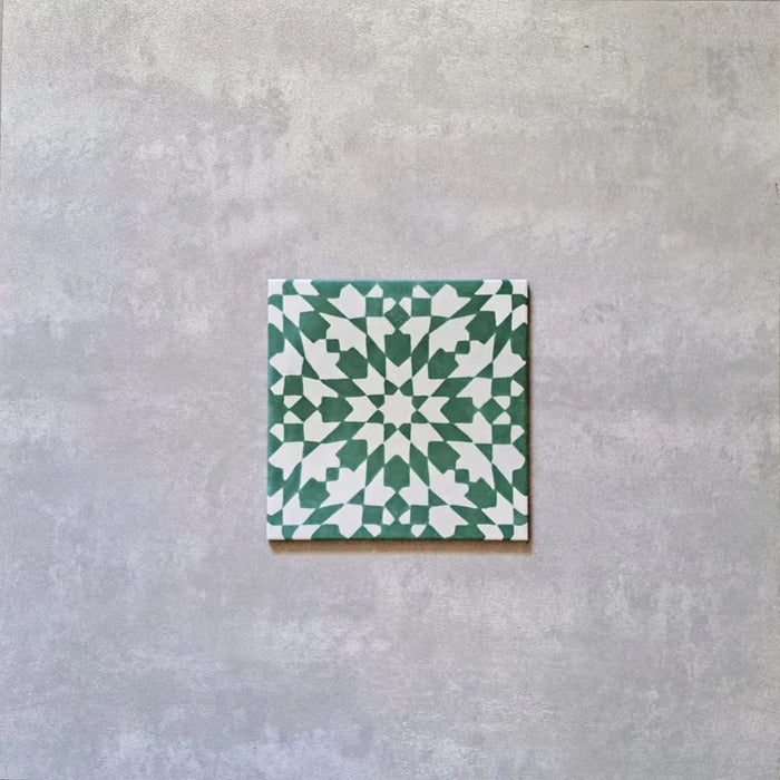 Azulejos antideslizantes para pared y suelo marroquíes, color verde marino, Taksim, 20cm x 20cm