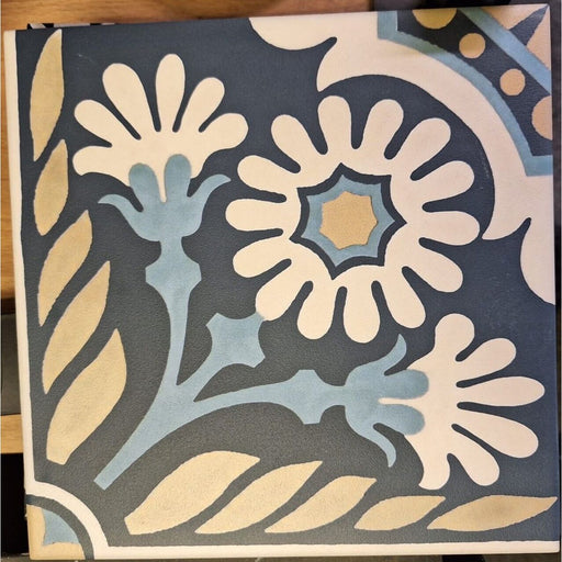 Sakura Navy 20cm x 20cm FULL TILE SAMPLE