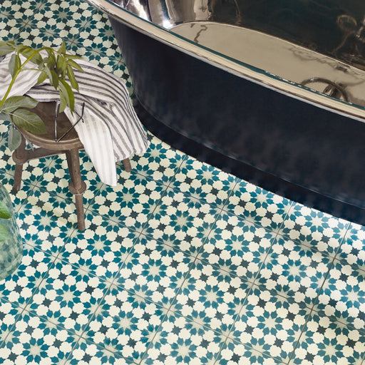 Mamounia Tile | Teal Green | Moroccan Tiles | Wall & Floor | 20cm x 20cm