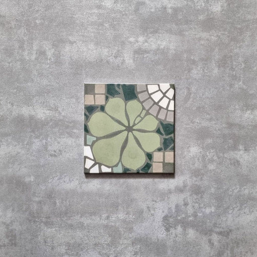 Nantes Green Tiles | Moroccan Tiles | 20cm x 20cm FULL TILE SAMPLE