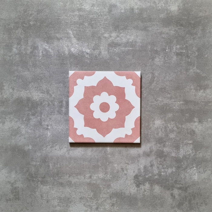 Holland Park San Rosa Pink 20cm x 20cm FULL TILE SAMPLE