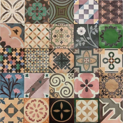 Cabana Patchwork 20cm x 20cm 3 x CUT TILE SAMPLES