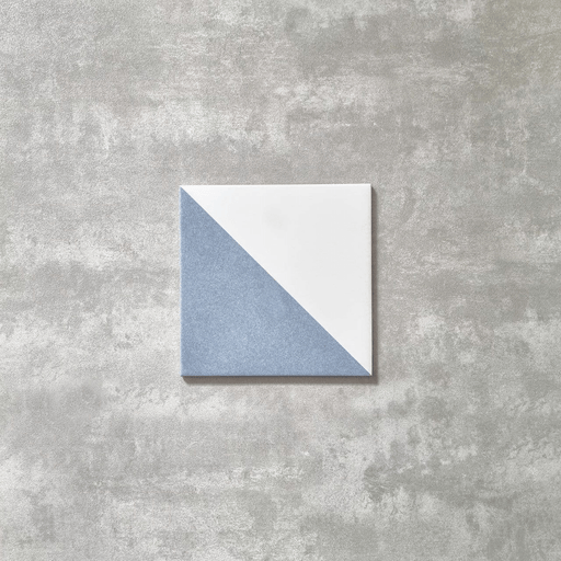Magic Triangle Blue Tile | Wall & Floor Tile | Porcelain Tile | 20cm x 20cm