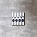 Alhambra Felisa | Black and White Tile | 20cm x 20cm FULL TILE SAMPLE