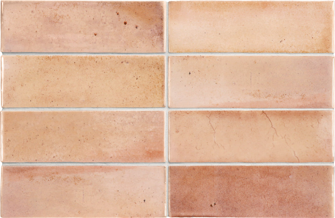 Beijing Brick Tile | Pink Gloss | Minezo marroquí | 5.1cm x 16.1cm