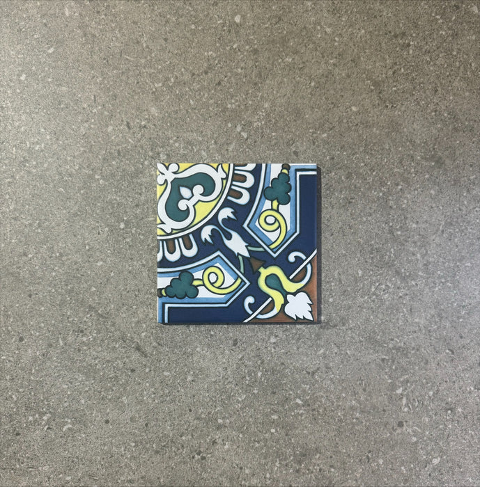 Azulejo de porcelana azul para pared y suelo Manises MINI de 15 cm x 15 cm