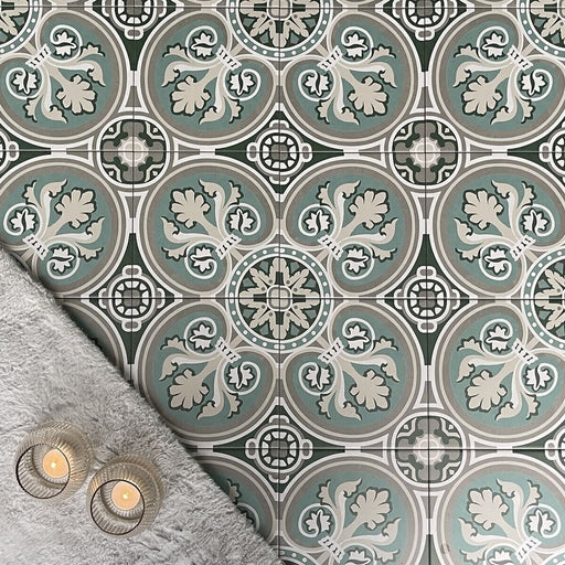 Toulouse Avenue Tile | Victorian Green Tiles | 20cm x 20cm