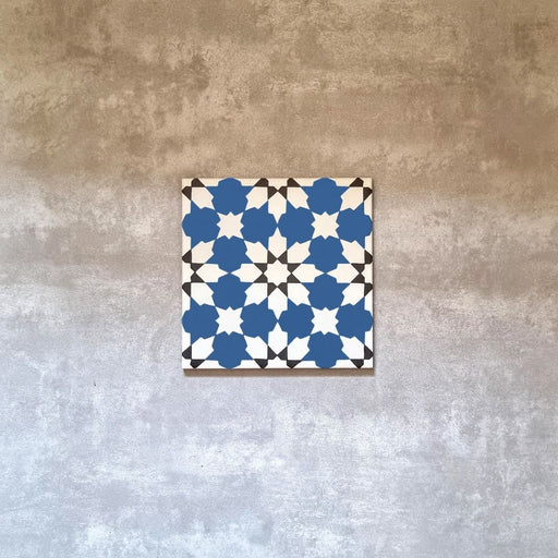 Mamounia Tile | Blue | Moroccan Tiles | Wall & Floor | 20cm x 20cm FULL TILE SAMPLE