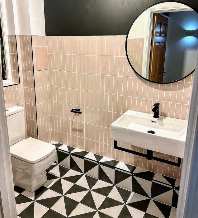 Galería Brick Tile Stony Pink Gloss 5 cm x 20 cm