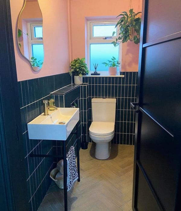 Galería 3D Decoración acosada Tile Glacier Green Gloss 5 cm x 20 cm