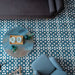 Soukaina Blue C Pattern 20cm x 20cm FULL TILE SAMPLE