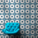 Soukaina Blue D Pattern 20cm x 20cm FULL TILE SAMPLE