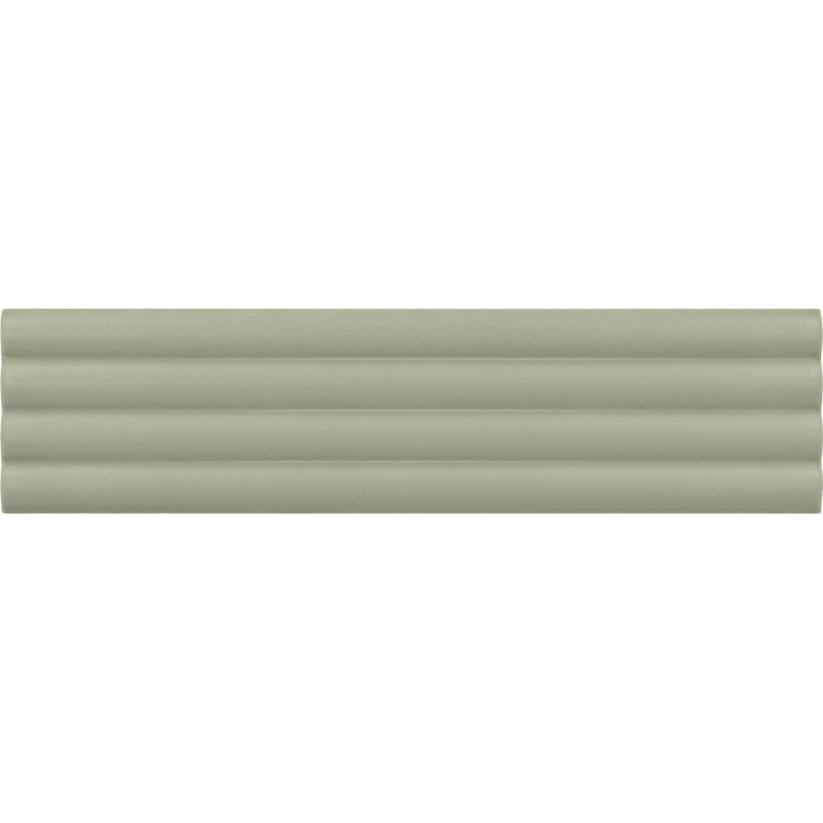 Gallery 3D Ribbed DECOR Tile Tansy Green Matt 5cm x 20cm — Artisan Ceramica